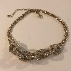 Gold statement necklace